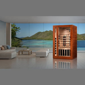 The Cardoba 2 Person Near Zero EMF Full Spectrum Infrared Sauna | Dynamic Saunas thumbnail