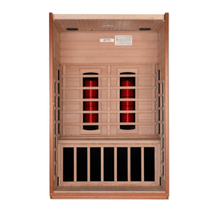 The Cardoba 2 Person Near Zero EMF Full Spectrum Infrared Sauna | Dynamic Saunas thumbnail