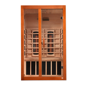 The Santiago 2 Person Near Zero EMF Full Spectrum Infrared Sauna | Dynamic Saunas thumbnail