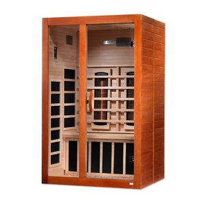 The Santiago 2 Person Near Zero EMF Full Spectrum Infrared Sauna | Dynamic Saunas thumbnail