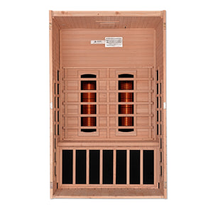 The Santiago 2 Person Near Zero EMF Full Spectrum Infrared Sauna | Dynamic Saunas thumbnail