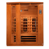 Dynamic Lugano Full Spectrum Near Zero EMF (Under 2MG) FAR Infrared Sauna (3 Person) Dynamic Saunas