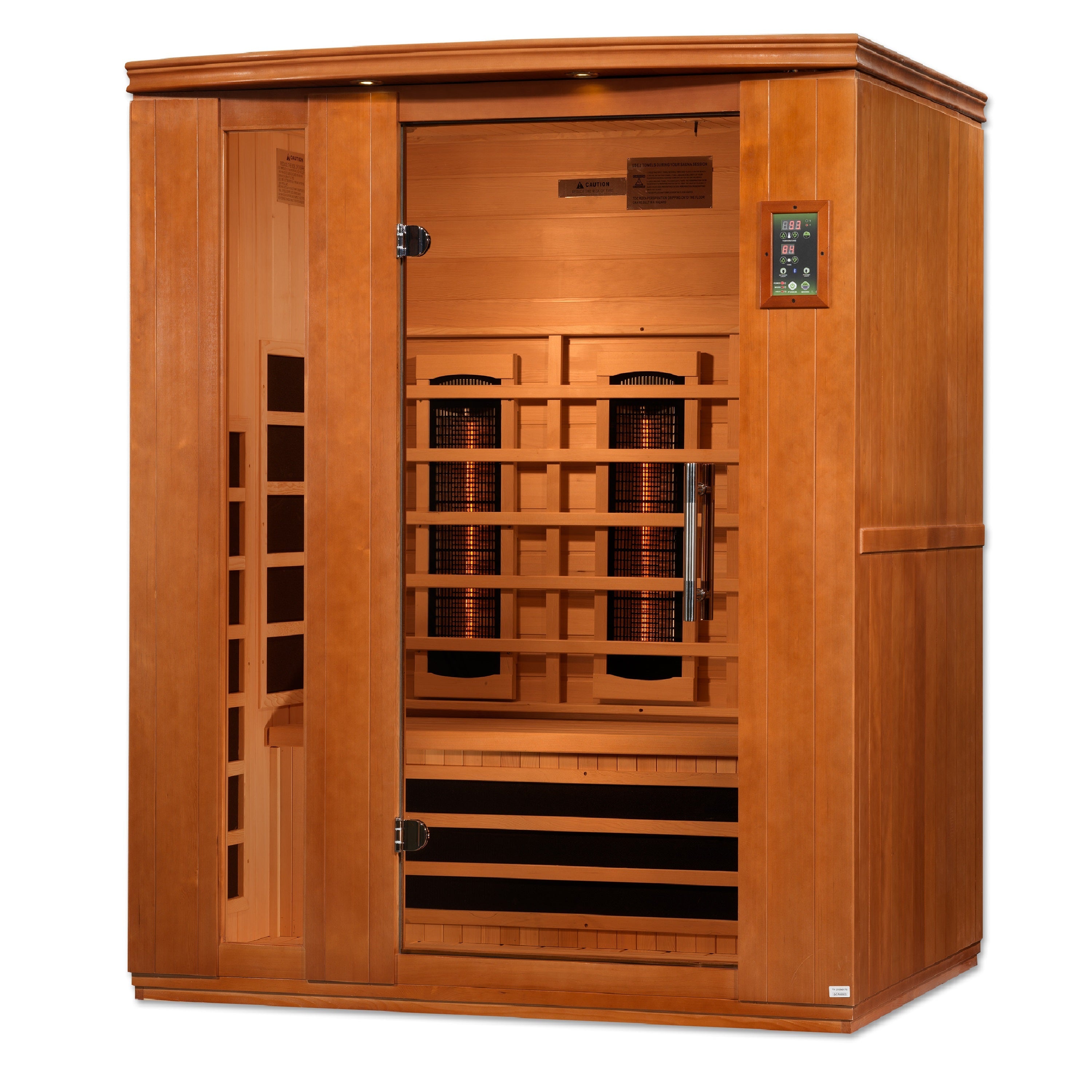 Dynamic Lugano Full Spectrum Near Zero EMF (Under 2MG) FAR Infrared Sauna (3 Person) Dynamic Saunas