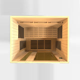 Dynamic Lugano Full Spectrum Near Zero EMF (Under 2MG) FAR Infrared Sauna (3 Person) Dynamic Saunas