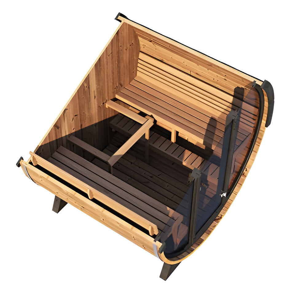 The Ergo EE8G | 4 Person 6' Long Sauna Barrel | Peak Wellness USA