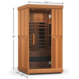 The Purify 1 Person Indoor Full Spectrum Infrared Sauna with Red Light Therapy