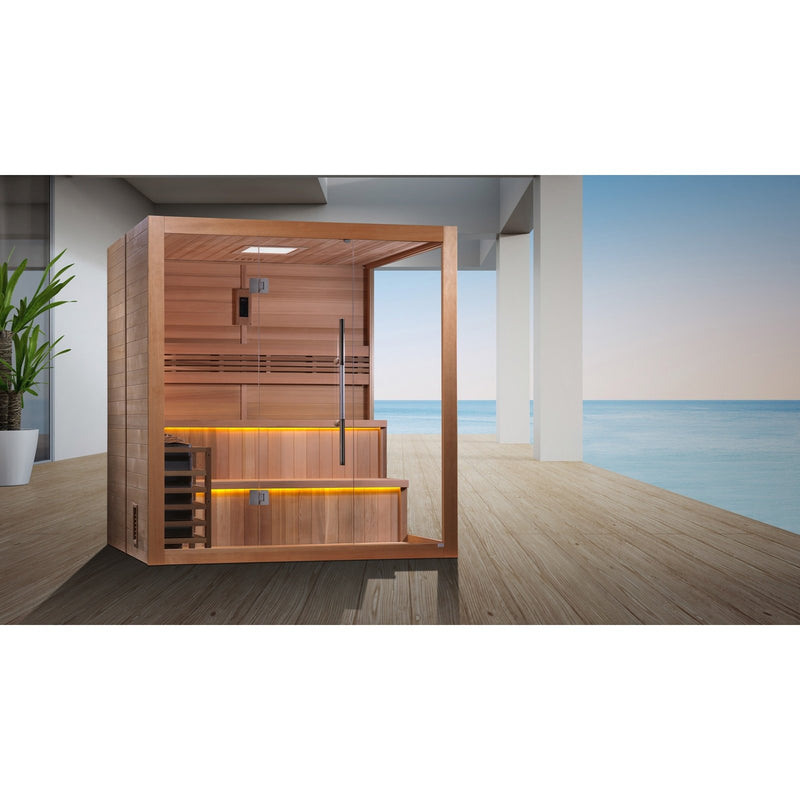 The Kuusamo Edition 6 Person Traditional Sauna | Golden Designs