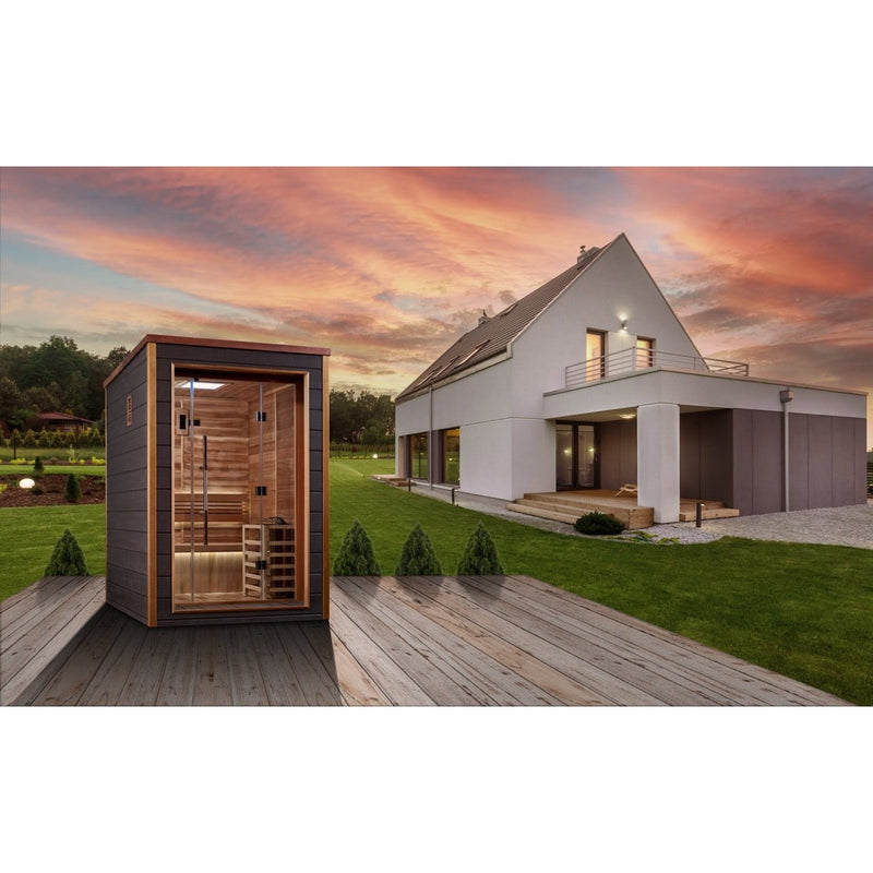 The Narvik 2 Person Luxury Traditional Sauna | Golden Designs