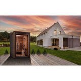 Golden Designs Nora Hybrid (PureTech™ Full Spectrum IR or Traditional Stove) Outdoor Sauna (2 Person) Golden Designs