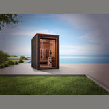 Golden Designs Nora Hybrid (PureTech™ Full Spectrum IR or Traditional Stove) Outdoor Sauna (2 Person) Golden Designs