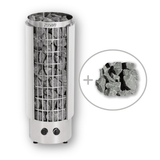 Harvia Cilindro Half Series Electric Heater w/ Built-In Controller and Stones