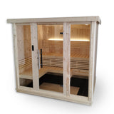 SaunaLife 4-6 Person Traditional Indoor Sauna | Model X7 Sauna Life