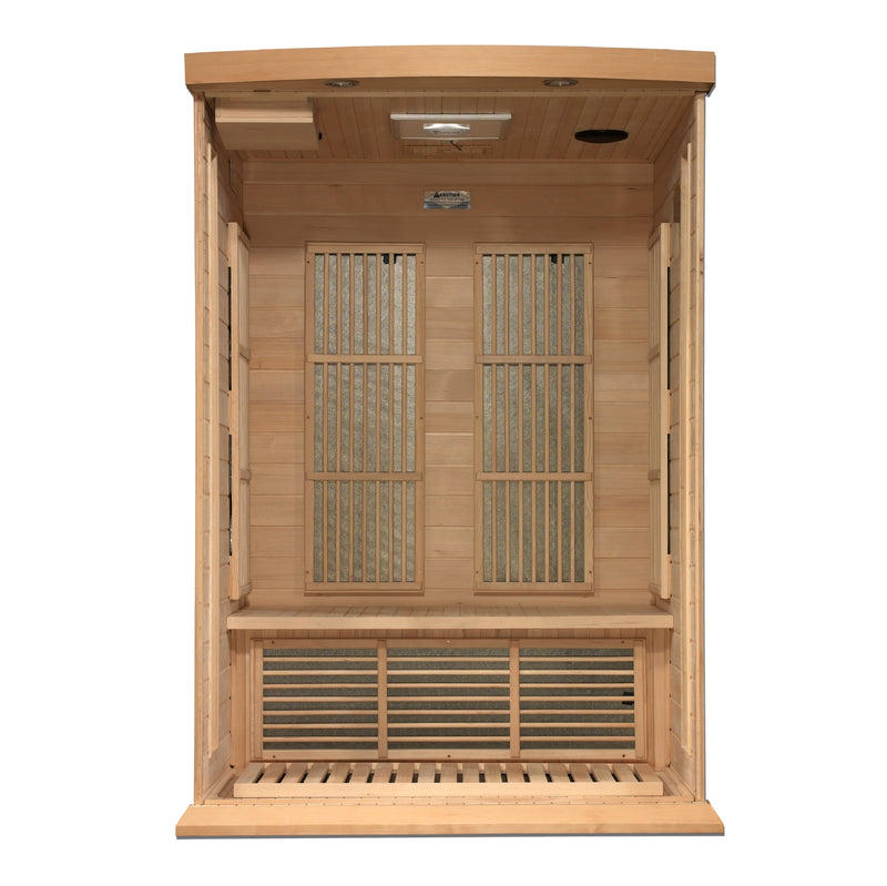 The Vitality 2 Person Near Zero EMF Infrared Sauna | Maxxus Saunas