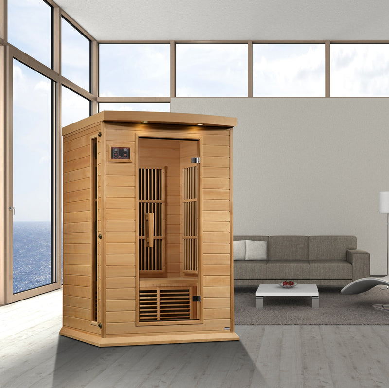 The Vitality 2 Person Near Zero EMF Infrared Sauna | Maxxus Saunas