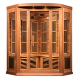 Maxxus Corner Near Zero EMF (Under 2MG) FAR Infrared Sauna (3 Person) Maxxus Saunas