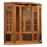 Maxxus Corner Near Zero EMF (Under 2MG) FAR Infrared Sauna (3 Person) Maxxus Saunas