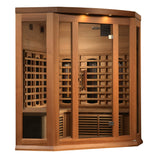 Maxxus Corner Full Spectrum Near Zero EMF (Under 2MG) FAR Infrared Sauna (3 Person) Maxxus Saunas