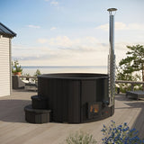 SaunaLife 6-Person Wood-Fired Hot Tub | Model S4B/S4N Sauna Life