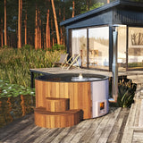 SaunaLife 6-Person Wood-Fired Hot Tub | Model S4B/S4N Sauna Life