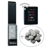 Saunum Temperature Equalizing Electric Sauna Heater Package w/ Digital Controller and WiFi and Stones