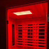 The Energize 2 Person Indoor Hybrid Sauna with Red Light Therapy