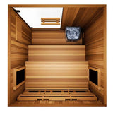 The Energize 2 Person Indoor Hybrid Sauna with Red Light Therapy