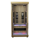 The Purify 1 Person Indoor Full Spectrum Infrared Sauna with Red Light Therapy