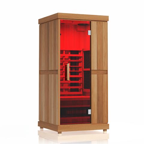 The Purify 1 Person Indoor Full Spectrum Infrared Sauna with Red Light Therapy