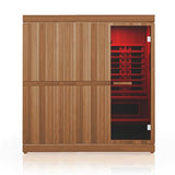 The Trinity 4 Person Indoor Hybrid Sauna with Red Light Therapy