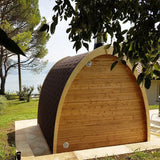 SaunaLife 4-Person Traditional Outdoor Pod Sauna | Model G3 Sauna Life