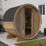 SaunaLife 4 Person 6' Long Barrel Sauna | Ergo Model E7 Sauna Life