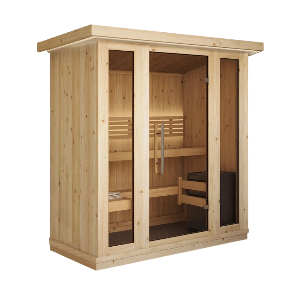 SaunaLife 4 Person Traditional Indoor Sauna | Model X6 Sauna Life